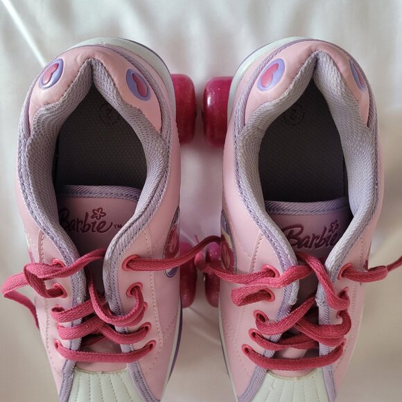 Vtg Barbie Sparkle Wheels Roller Skates Youth SZ 2 - Picture 4 of 15